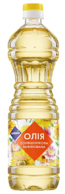 Олія соняшникова Премія рафінована 0,85 л